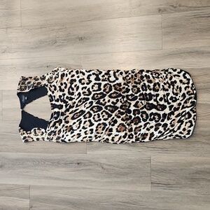 Leopard print cocktail dress